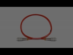 Indoor SC To SC Duplex Multimode OM1 OFNR Fiber Optic Patch Cable 2.0mm Orange Jacket