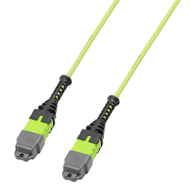 Datacenter MPO Trunk Cable Assembly 24 Fibers Polarity B OM5 OFNP Lime Jacket