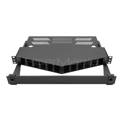 1U 192 Fiber Ultra High Density Angled MPO Patch Panel Fully Loaded