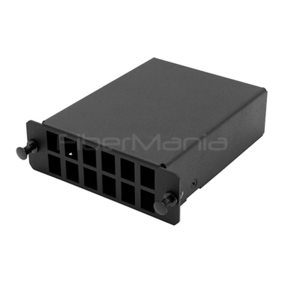 24 Fiber MPO Male To LC Duplex Single Mode OS2 High Density Module 12 Ports Fully Loaded