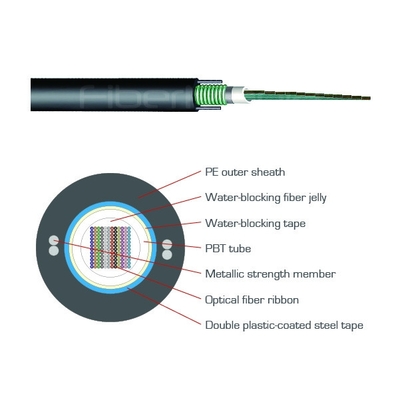 GYDXTW Central Tube Outdoor Ribbon Fiber Cable 144 Core Customized