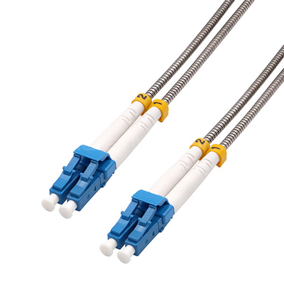 FTTA Outdoor Armored Fiber Patch Cable LC/UPC-LC/UPC 2 Cores OS2 LSZH Patch Cord