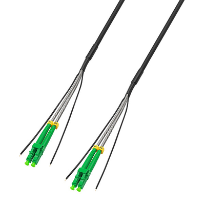 FTTA CPRI Outdoor Fiber Patch Cord LC APC-LC APC 2 Cores OS2 LSZH Black Jacket