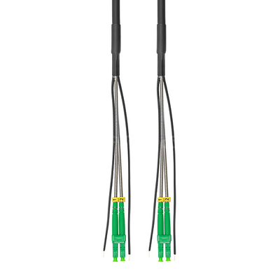 FTTA CPRI Outdoor Fiber Patch Cord LC APC-LC APC 2 Cores OS2 LSZH Black Jacket