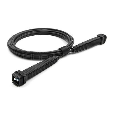 NSN Boot LC UPC to NSN Boot LC UPC Duplex Fiber Patch Cord 9/125 OS2 LSZH Jacket