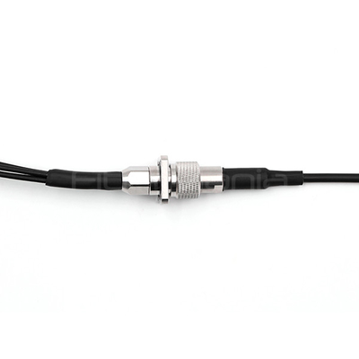 FTTA Outdoor ODC Fiber Cable Socket to LC/UPC 4 Cores 9/125 OS2 LSZH Black Jacket