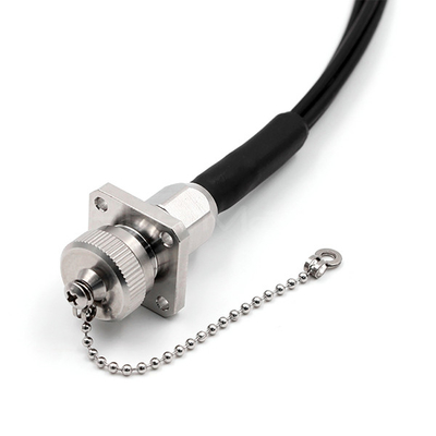 FTTA Outdoor ODC Fiber Cable Socket to LC/UPC 4 Cores 9/125 OS2 LSZH Black Jacket