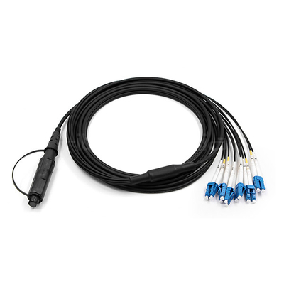 FTTA OptiTap MPO To LC UPC 12Core Outdoor Waterproof Cable 9/125 G.657.A1 LSZH Jacket