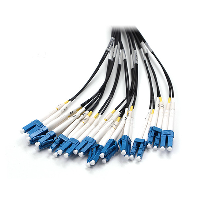 FTTA OptiTap MPO To 12xLC UPC Duplex Fiber Patch Cable 9/125 G.657.A1 LSZH Jacket