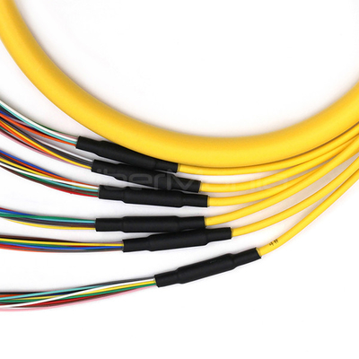 SC UPC 72 Cores OFNR W/6 Bundles Breakout Fiber Optic Cable Single Mode OS2 Yellow Jacket