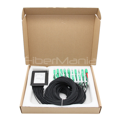 Black 1X64 PLC Splitter With ABS Module Input Of Output 2.0mm LSZH