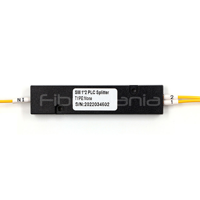 1x2 PLC Fiber Splitter With ABS Module Input Of Output 2.0mm No Connector