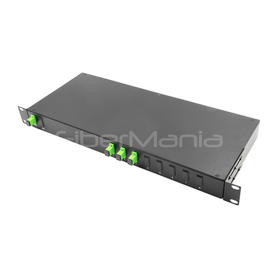 1x3 PLC Splitter 1U 19" Rack Mount PLC Optical Splitter for CCTV / CATV Links