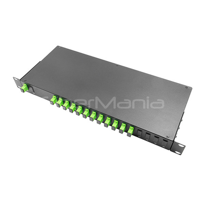 1x12 PLC Splitter With SC APC Connectors And Adapters Loaded