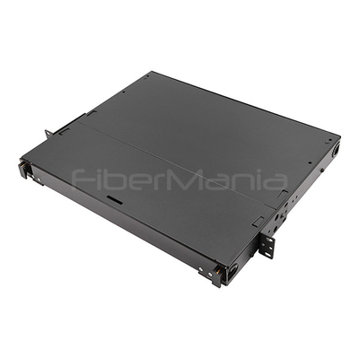 1U 19inch Rack Mount Fiber Optic Patch Panels 3 LGX Adapter Panels