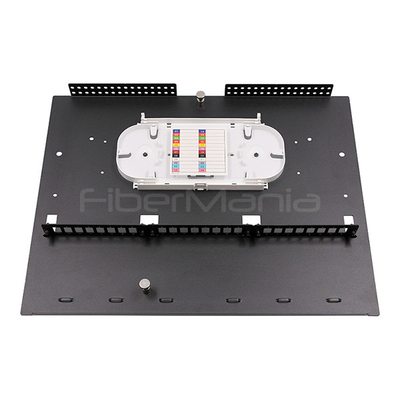 1U 19inch Rack Mount Fiber Optic Patch Panels 3 LGX Adapter Panels