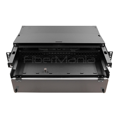 2U Fiber Patch Panel 19 Inch 6 LGX Fiber Patch Panel Rack Mount