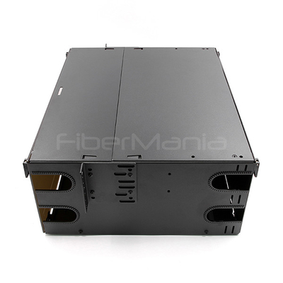 4U Fiber Patch Panel Rack Mount 19 Inch Rack Patch Panel LGX Compatible Design