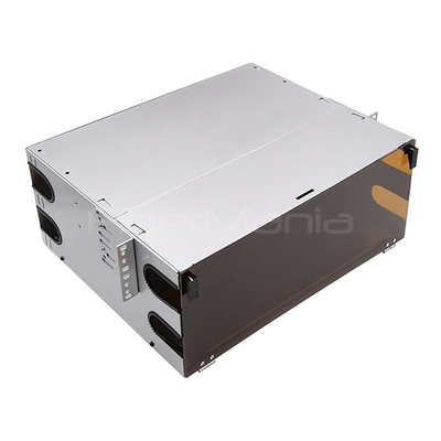 4U 19inch Fiber Optic Patch Panels Loads 12 SC Single Mode Fiber Optic Cassette Module