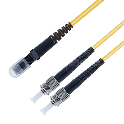 MTRJ PC to ST UPC Fiber Optic Patch Cable Duplex Single Mode OS2 OFNR 3.0mm Yellow