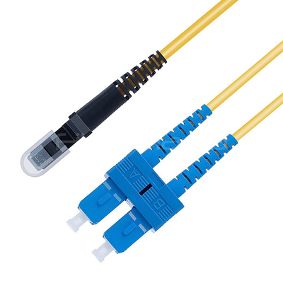 MTRJ PC to SC UPC Fiber Optic Patch Cable Duplex Single Mode OS2 OFNR 3.0mm Yellow