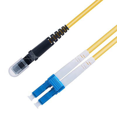 MTRJ PC to LC UPC Fiber Optic Patch Cable Duplex Single Mode OS2 OFNR 3.0mm Yellow