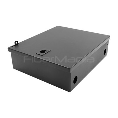 Compact Wall Mount Fiber Enclosure Customized Logo With Single Door Black