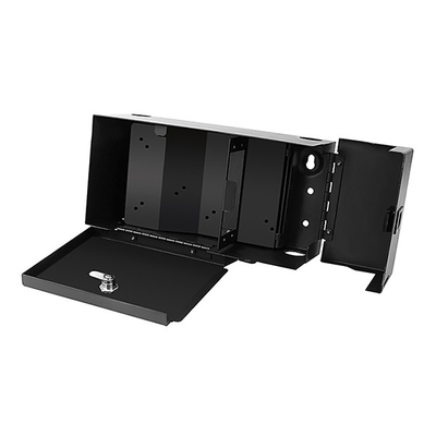 Black Wall Mount Fiber Enclosure Holds 2 LGX Adapter Panels OEM packaging
