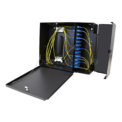 Compact LGX Wall Mount Fiber Optic Enclosure For 12 LGX Adapter Panels
