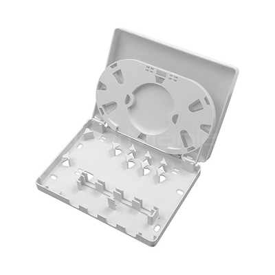 Wall Mounted Fiber Optic Termination Box 4 Ports SC Simplex Type Plastic Housing For Indoor