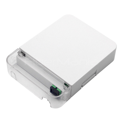 IP65 FTTH Fiber Optic Termination Box 1 Port SC APC Single Mode Type Plastic Housing