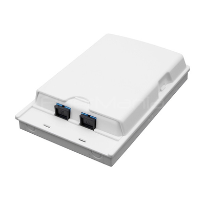 2 Port Fiber Termination Box Wall Mounted Fiber Access Terminal Box For Indoor / Outdoor