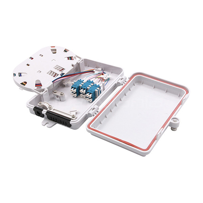 12 Core Fiber Optic Termination Box , FTTH Termination Box With 6xLC Duplex Adapter