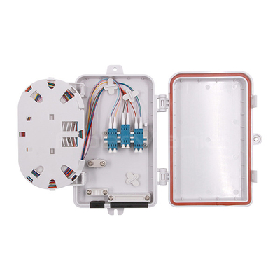12 Core Fiber Optic Termination Box , FTTH Termination Box With 6xLC Duplex Adapter