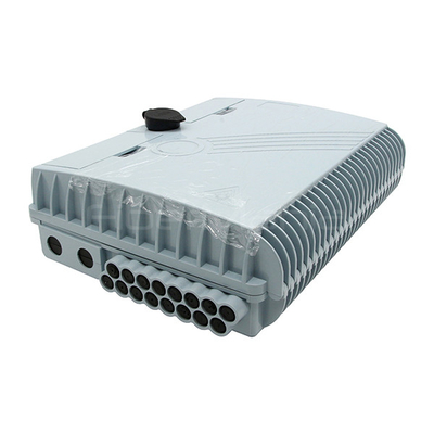 Indoor / Outdoor Fiber Optic Termination Box Plastic Housing 16 Ports SC Simplex Type