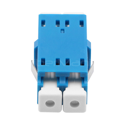 LC To LC Duplex OS2 Single Mode Plastic Fiber Optic Adapter Without Flange