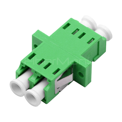 LC APC To LC APC Duplex Adapter Single Mode Duplex Plastic Optical Fiber Coupler