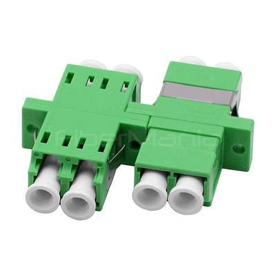 LC APC To LC APC Duplex Adapter Single Mode Duplex Plastic Optical Fiber Coupler