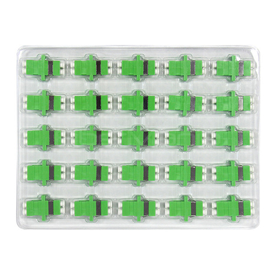 LC APC To LC APC Duplex Adapter Single Mode Duplex Plastic Optical Fiber Coupler