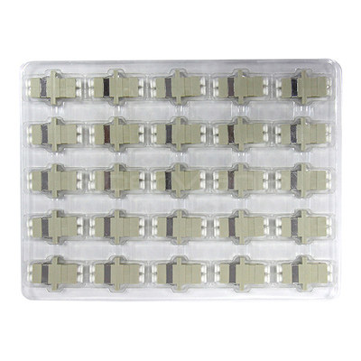 LC UPC To LC UPC Multimode Fiber Optic Coupler , Plastic Duplex Fiber Adapter