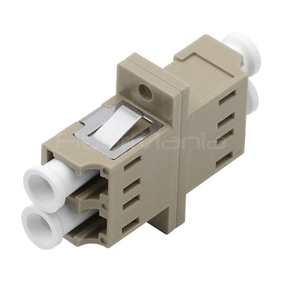 LC UPC To LC UPC Multimode Fiber Optic Coupler , Plastic Duplex Fiber Adapter