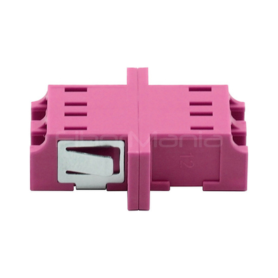 Data Center Fiber Optic Adapters OM4 Multimode LC LC Duplex Adapter