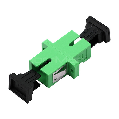 Green SC APC To SC APC Adapter , FTTX SC Simplex Single Mode Adapter