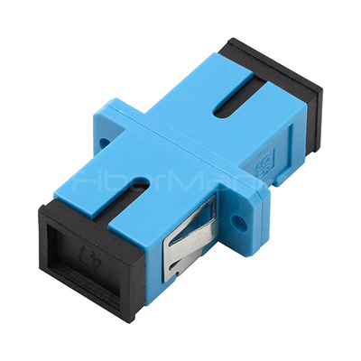 Simplex Plastic Fiber Optic Adapters SC To SC Fiber Coupler Blue