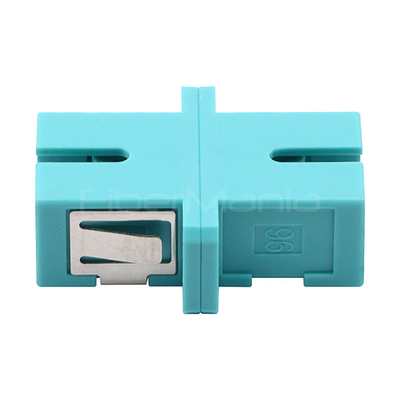 SC UPC To SC UPC OM3 Fiber Optic Adapters Multimode Simplex Plastic