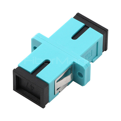 SC UPC To SC UPC OM3 Fiber Optic Adapters Multimode Simplex Plastic