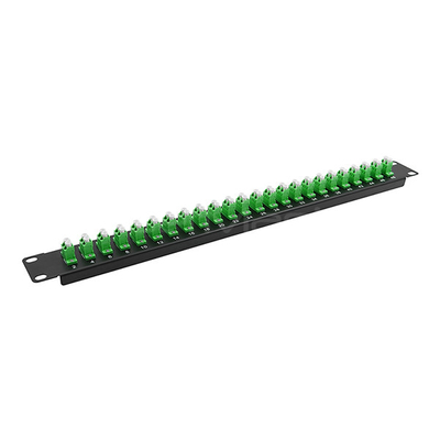 Black Fiber Optic Adapter Panels 24 Port LC Fiber Patch Panel
