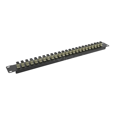 Data Centers Fiber Optic Adapter Panels 24 Port LC Patch Panel RoHS Approved