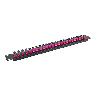 Data Centers Fiber Optic Adapter Panels 24 Port LC Patch Panel RoHS Approved