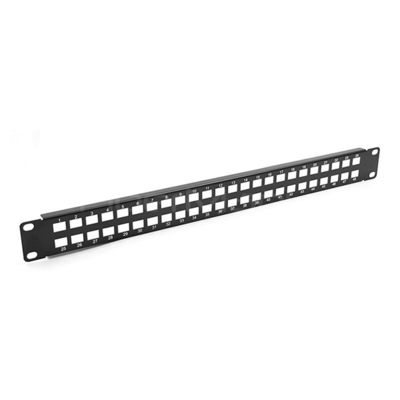 1U 19 Inch Blank Fiber Optic Adapter Panels SC Simplex Or LC Duplex Type 24 Ports
